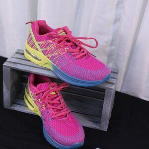 Women's Vibrant Pink and Blue Athletic Shoes